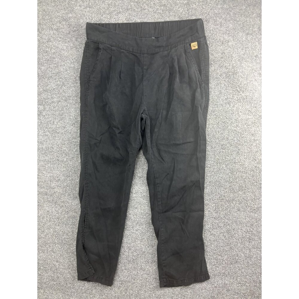 Tentree Pants Womens Small Black Lyocell Ankle Tapered Elastic Waist Casual